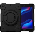 thumbnail image 4 of ELEHOLD Military Grade Shockproof Case For iPad mini 5/mini 4, Heavy Duty Protection Ring Stand Cover, Adjustable Angel, Detachable Shoulder Strap,  Black, 4 of 11