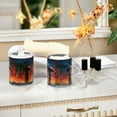thumbnail image 4 of Yayeee 4 Pack Qtip Holder Bathroom Cotton Swab Canister with Lid Clear Dispenser Set, Astronaut at Dawn, 4 of 6