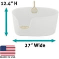 thumbnail image 2 of Richell  Richell PAW TRAX High Wall Cat Litter Box XL in White, 2 of 6