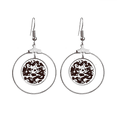 thumbnail image 1 of Dos perlas de dragón chino animal círculo Los pendientes cuelgan del aro de la joyería del círculo de la gota Unbranded M, 1 of 3
