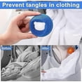 thumbnail image 4 of Pet Hair Remover for Laundry 6 Pcs Cute Bear Sponge Clothes Anti-Winding Adsorption Dryer Balls Laundry Reusable Blue/Orange, 4 of 5