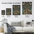 thumbnail image 4 of Rabbit In Abstract Ornate Shrubs Art Nouveau Painting Teal Blue Tan Cute Woodland Creature And Autumn Forest Plants Unframed Wall Art Print Poster Home Decor Premium, 4 of 5
