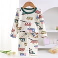 thumbnail image 2 of Quealent Toddler Pajamas Baby Boys Girls Pajama Set Kids Cute Snug fit Christmas Pattern Design Pjs Cotton Sleepwear (Green, 1-2 Years), 2 of 4