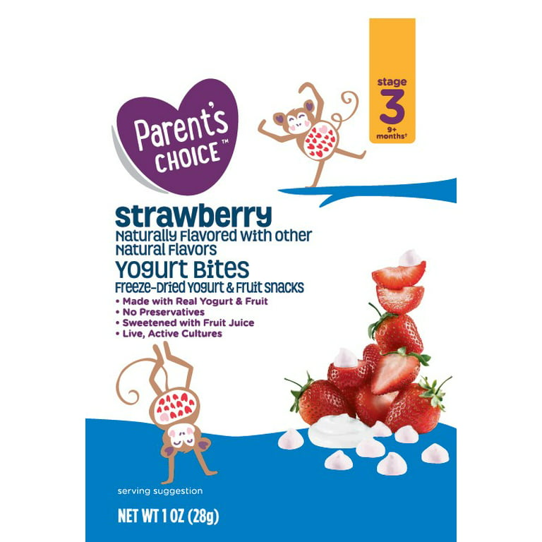 Parent's Choice Toddler Snacks - Ecomm 8pk Assorted Mixed Berry and  Strawberry Yogurt Bites 