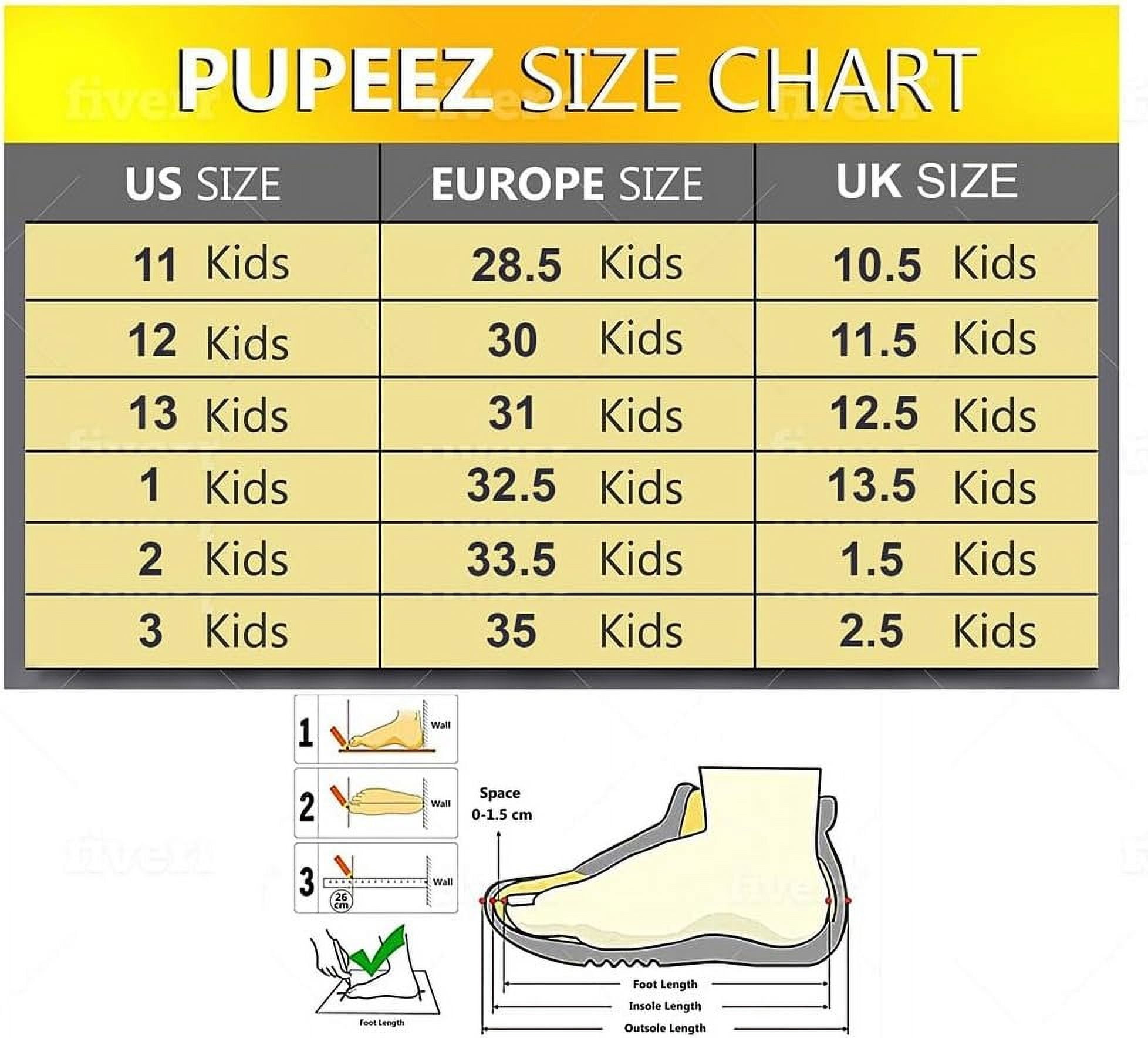 Pupeez Kid's Girl Memory Foam Comfort Plush Fleece Lined House Slipper - Crochet Rabbit Hair Clog - Warm and Cozy