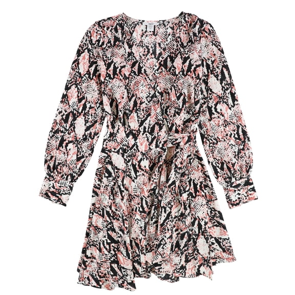 Bar Iii Womens Printed Wrap Dress