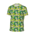 thumbnail image 6 of Wukai Cartoon Koala Bear and Leaf Print Men's Short-Sleeved Mesh T-Shirt,Quick-Dry Short Sleeve Workout T-Shirt-XX-Large, 6 of 8