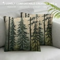 thumbnail image 3 of Nawypu  Decorative Throw Pillow Cover Green Alley Winter Forest Evergreen Pine Tree Nature Cedar Balsam Christmas Collection Coniferous Cushion Case for Couch Sofa Home Decoration, 3 of 5