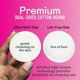 thumbnail image 6 of (3 pack) Swisspers Premium Cotton Rounds, 100% Pure Chlorine Free Cotton, Dermatologist Tested, Soft, Strong, Sensitive Skin Safe, Absorbent, Hypoallergenic, Cruelty-Free, Paraben Free, 100 Pads, 6 of 10