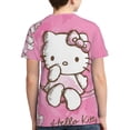 thumbnail image 2 of Hello Kitty T Shirts For Girls Boys, 3d Print Cartoon Graphics T Shirt, Youth Crewneck T-Shirt, Unisex Short Sleeve Top Tees Age 4-16 Years, 2 of 7