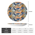 thumbnail image 2 of Kdxio Fashionable Paisley Bone China Decorative Plate Ceramic Decorative Plate for Home Office Wall Stand Decorative Plates for Home Bedroom-7in, 2 of 6