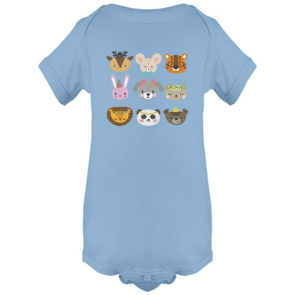 Cute Wild Animals Bodysuit Infant -Image by Shutterstock,  24 Months