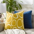 thumbnail image 4 of Lachen Woven Modern Pillow Cover in Saffron, Cream, 4 of 4
