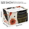 thumbnail image 4 of Flowers Leaves and Black Cat Storage Bins Baskets With Handles Storage Box Clothes Organizer Organization Toys, 4 of 7