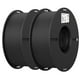 thumbnail image 1 of Filamento para impresora 3D Creality PLA de 1,75 mm, 2 kg, paquete de 2 unidades, negro, 1 of 8