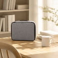 thumbnail image 5 of Travel Bag Organizer | Water Resistant Travel Organizer for Cosmetics and Documents, Great Travel Gift for Men and Women, Gray Zippered Toiletry Bag, 5 of 6