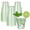 Green-25, variant on 25 Count Pink Plastic Ribbed 14 Oz Disposable Drinking Tumblers