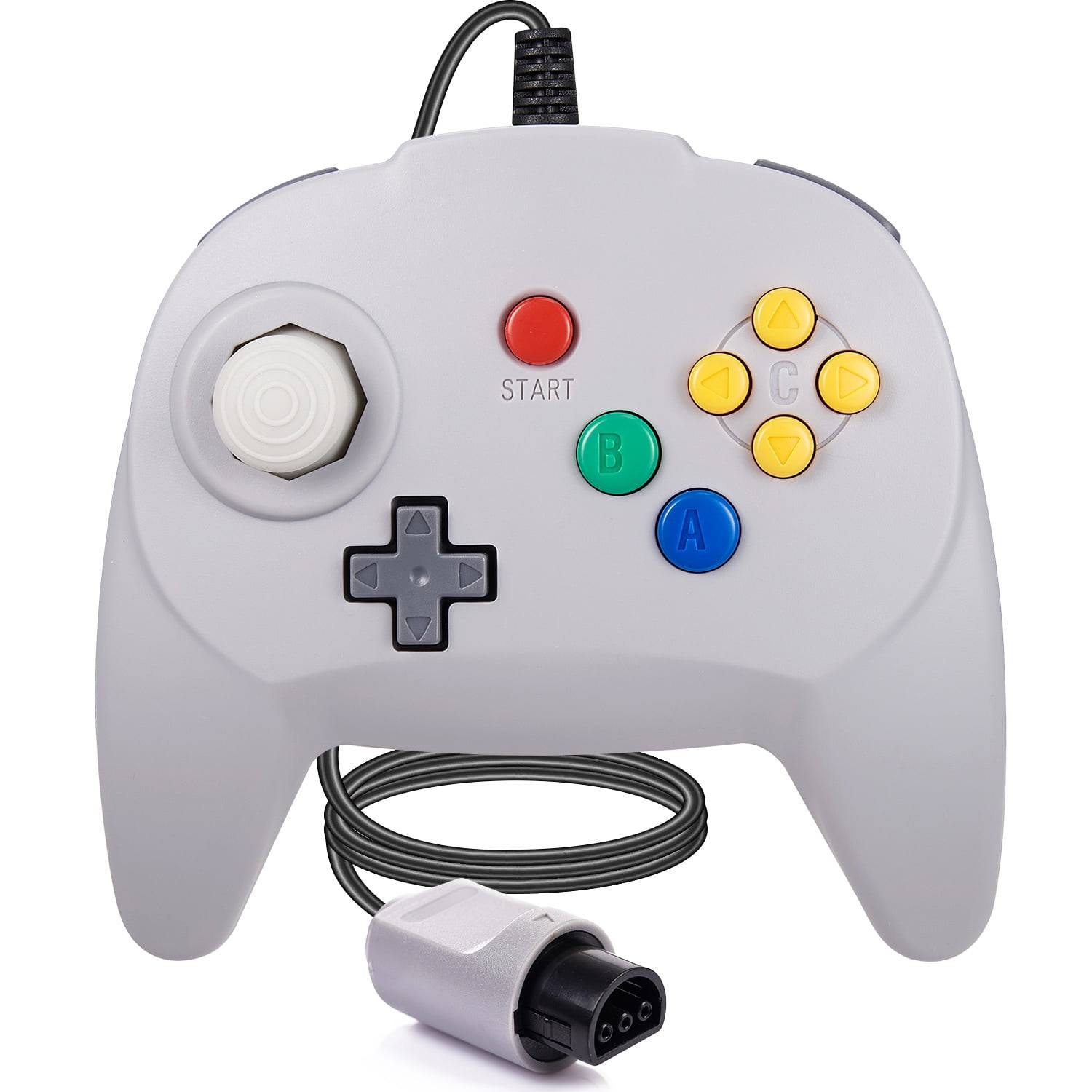 Controlador LUXMO N64 Mini Gamepad com fio retro classico para