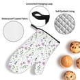 thumbnail image 3 of Fotbe Watercolor Wildflower for 4Pcs Oven Mitts and Pot Holders, 500℉ Heat Resistant Oven Mitts , Non-Slip Silicone Surface Safe for Baking, Cooking, BBQ, 3 of 6