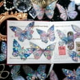 thumbnail image 4 of Bolsa de pegatinas grande de PVC, serie Butterfly Shadow Trail, bolsa de material retro con pegatinas de tarjetas Goo para cuentas de mano, 4 of 5