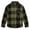 Olive, variant on Boys Long Sleeve Button Down Shirt Collared Micro Polar Plaid Dress Shirt Sizes 8-18
