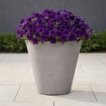 thumbnail image 2 of Algreen Crete 26" Self-Watering Planter, Round, Warm Grey Resin, 2 of 5