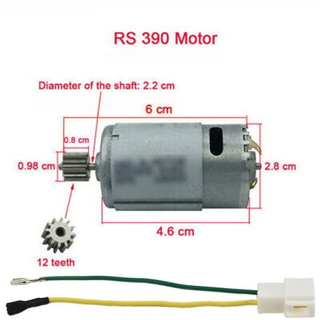 

Motors for Kids Electric Car 550 RS390 RS380 12V 6V DL555 24V 10 Teeth 1 cm