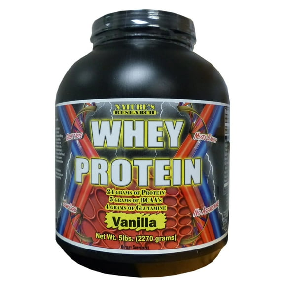 Nature's Research Whey Protein Flavor: Vanilla, Size: 5 lb