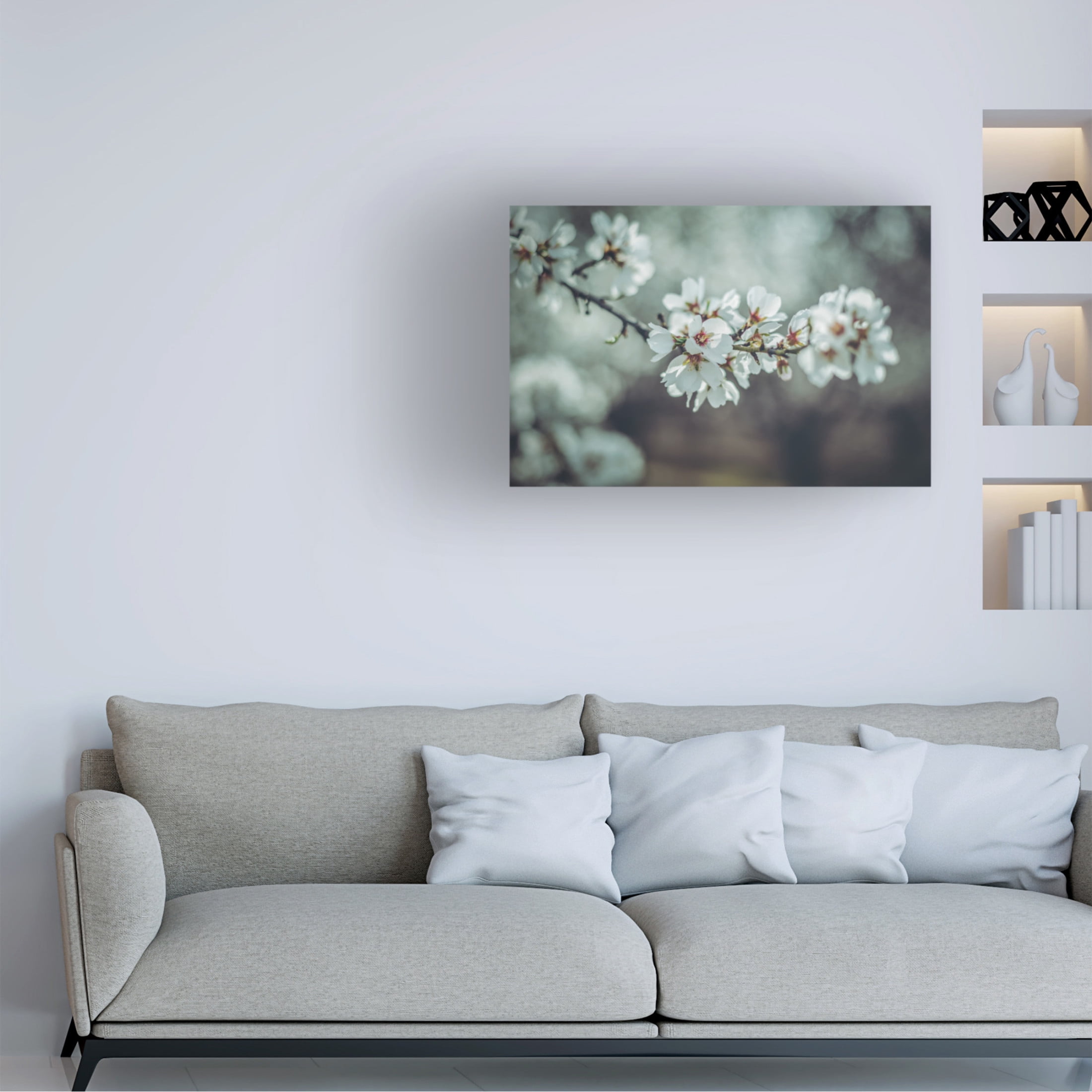 Trademark Fine Art Tim Mossholder Almond Blossoms Canvas Wall Art