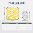 thumbnail image 6 of Uemuo Daisies Flowers Printed 2 PCS Car Windshield Sun Shade, Auto Sun Heat and UV Rays Blocker, Foldable Automotive Front Window Sunshade Protector, 6 of 7