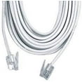 thumbnail image 2 of 50 Ft 4C Telephone Extension Cord Cable Line Wire, for any Phone, Modem, Fax Machine, Answering Machine, Caller ID, White, 2 of 2