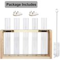thumbnail image 5 of Enhance Your Home and Office Decor with Desktop Glass Planter and Wall Mounted Glass Planter with 5 Modern Test Tubes on Wooden Stand - Natural, Stylish and Unique Container for Your Indoor Plants, 5 of 5