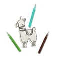 thumbnail image 5 of (6 pack) Hello Hobby Llama Wood Coloring Kit With Markers, 6.69 in x 4.33 in, 5 of 6