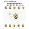 thumbnail image 2 of 22pcs Carburetor Jet Kit w/11 Main Jets and 11 Slow Jet for Nibbi Honda PWK Keihin Yamaha OKO CVK PWM Type, 2 of 7