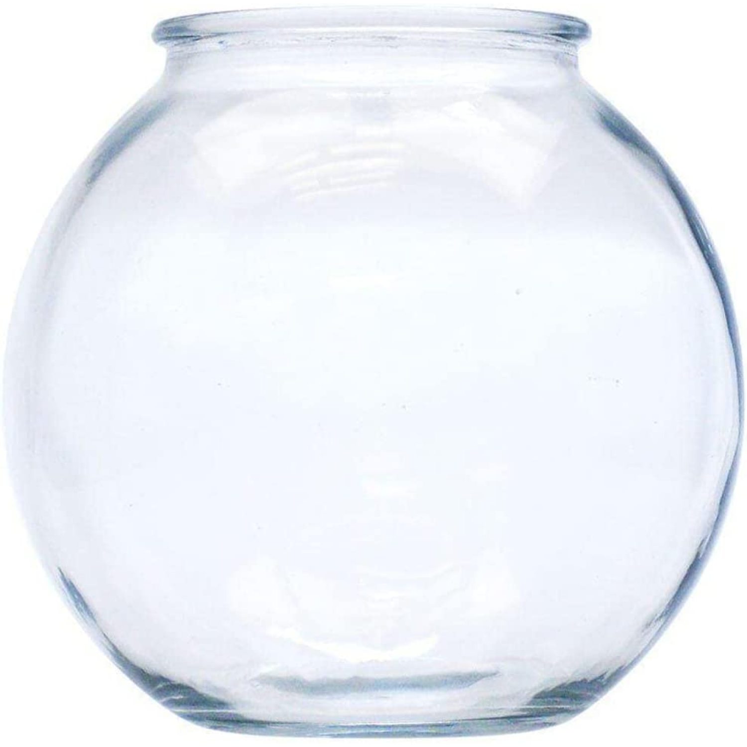 CYQUIO Glass Round Fish Bowl .5gal