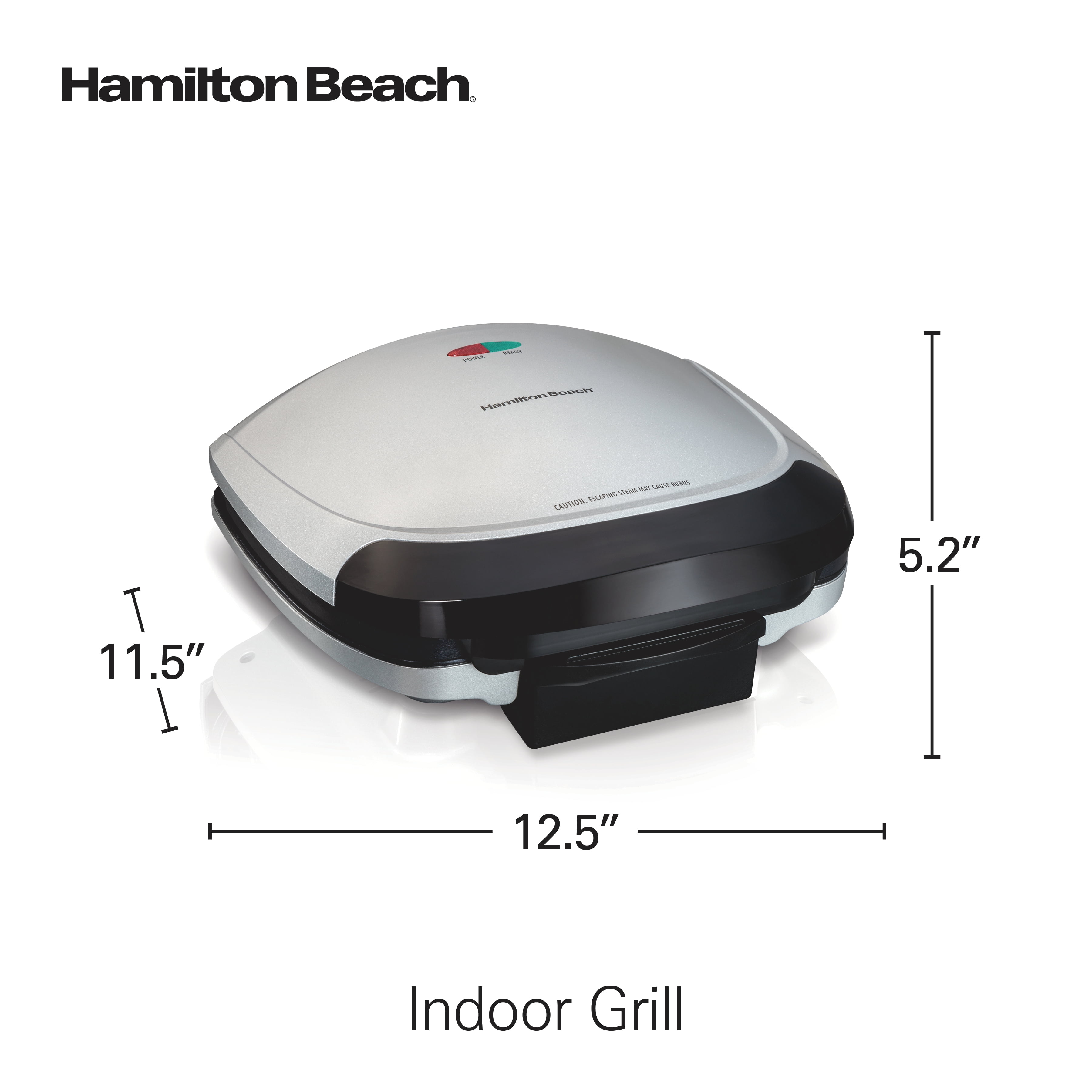 Hamilton Beach HealthSmart Black Indoor Outdoor Grill 31605A 40094316052
