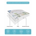 thumbnail image 5 of Quilts Full Size Bedding Set, Blue Hydrangea Lightweight Quilted Comforter, Spring Summer Eucalyptus Wooden Soft Reversible Bedspread Coverlet with Pillow Covers for All Season, 78" x 90", 5 of 7
