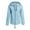 Blue, variant on Women Solid Long Sleeve Pocket Outwear Loose Splicing Windbreaker Womens Tops Casual Blue S