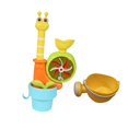 thumbnail image 4 of Juguete de baño para niños Toy de baño resistente con rueda de agua giratoria linda bañera de agua juguetes de agua de agua para regalo de preescolar patrón de caracols, 4 of 8