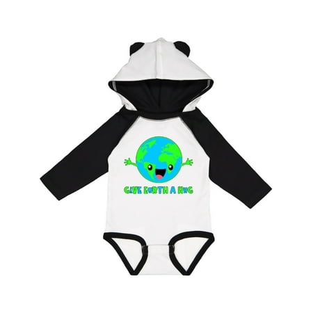 

Inktastic Give Earth a Hug Cute Globe Gift Baby Boy or Baby Girl Long Sleeve Bodysuit