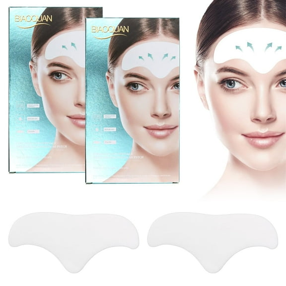 VEGCOO 20-Pack Silicone Patches - Reusable Forehead and Face Smoothing Patches for Women