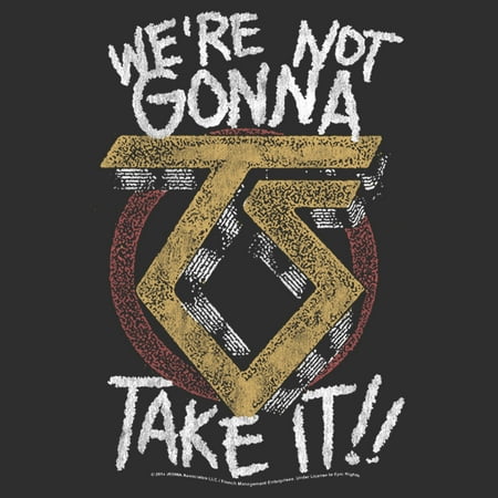 Men's Twisted Sister We're Not Gonna Take It Graphic Tee Charcoal X Large