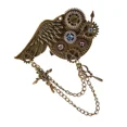 thumbnail image 3 of Broche Épingle à Cheveux Aile Clip Décoratif Bijoux Steampunk Badges Épingle, 3 of 3