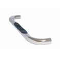 thumbnail image 1 of Dee Zee Nerf Bar DZ372233 With Step Pads; 3 Inch Round Bent; Polished; Stainless Steel; Without End Caps; Rocker Panel/Subfloor Mount, 1 of 4