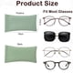 thumbnail image 2 of Paquete de 3 estuches para gafas de sol con tapa apretada, estuche portátil para gafas, cuero de PVC, 18*9,5 cm, 2 of 5