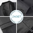 thumbnail image 3 of Tuxedos Suit for Men Slim Fit One-Button Suit with Shawl Lapel 4 Piece Suits Jacket Vest Pants Party Prom Set with Bow Tie, 3 of 5