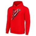 thumbnail image 2 of Unisex Starter Red Atlanta Falcons Color Scratch Fleece Pullover Hoodie, 2 of 3