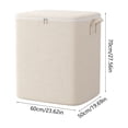 thumbnail image 3 of Lzobxe Large Capacity Cube Storage Organizer with Zippered Lid and Handles, Fabric Foldable Clothes Storage Bins for Bed Sheets, Pillows and Toys, 3 of 7