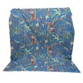 thumbnail image 2 of Indian Blue Bird Print Cotton Quilted Blanket Indian Handmade Bedspread Kantha Work Bohemian Bed Décor Throw Blanket Sofa cover Vintage Quilt, 2 of 4