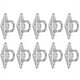 thumbnail image 3 of Placa de ojo, 10 piezas M5 4 agujeros Placa de ojo de acero inoxidable Accesorios de hardware Ingeniería de precisión, 3 of 8